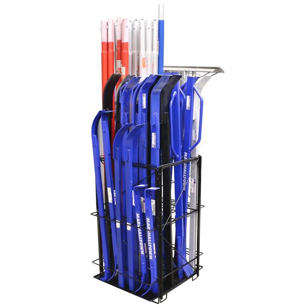 MARSHALLTOWN monster pry bar display rack for retail environment