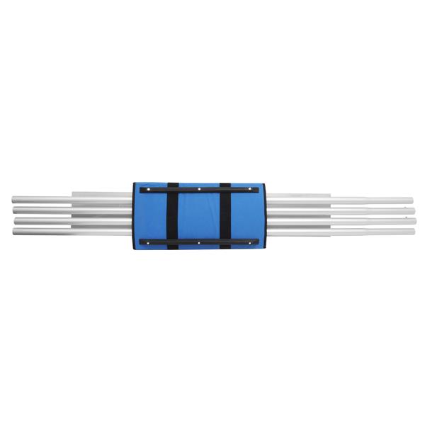 Top view of a MARSHALLTOWN bull float kit with handles and a carrying bag