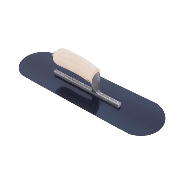 Top view of a MARSHALLTOWN QLT pool trowel.