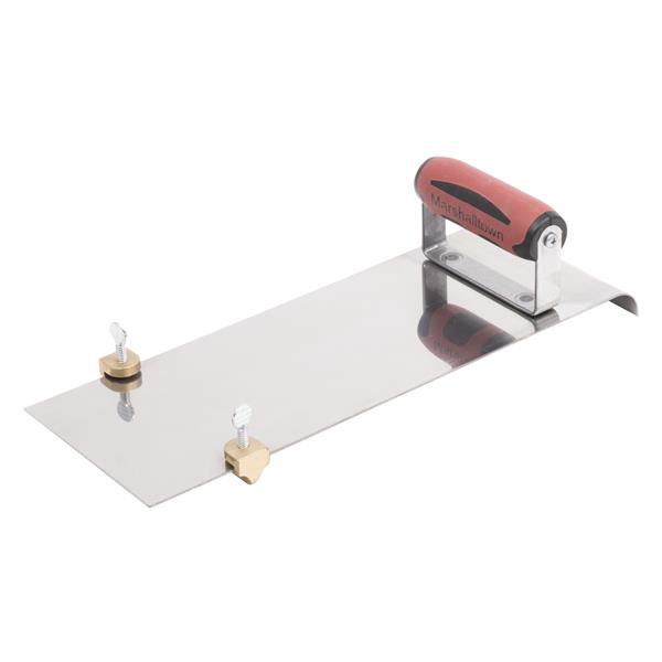 MARSHALLTOWN stainless steel hand edger with adjustable groover