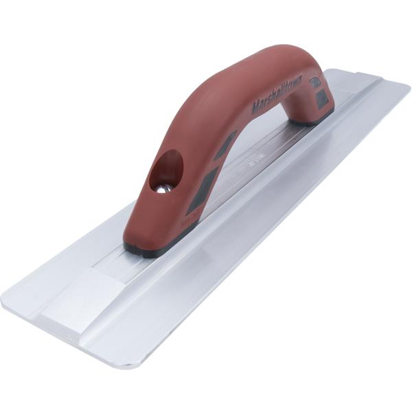 Angled view of a MARSHALLTOWN aluminum hand float
