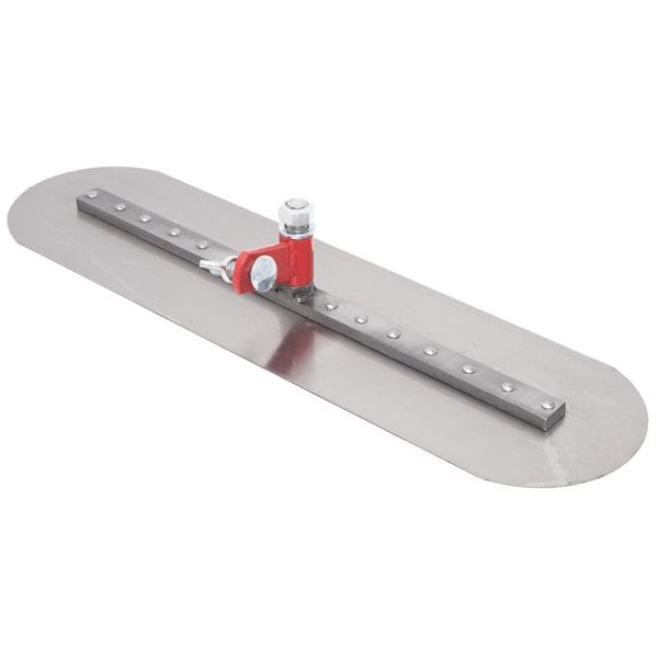 Marshalltown Fresno trowel laying flat on the surface