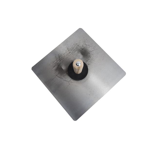Top view of a MARSHALLTOWN hawk for plastering or drywall work.