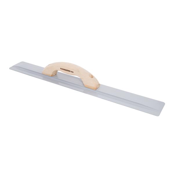 Angled view of a MARSHALLTOWN beveled end magnesium hand float