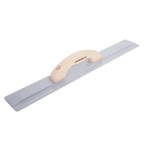 Beveled end MARSHALLTOWN magnesium hand float for smoothing concrete