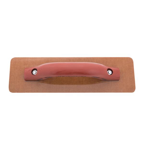 Top view of a MARSHALLTOWN resin hand float tool