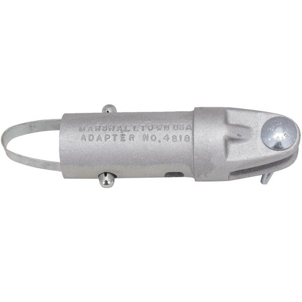 Side view of a MARSHALLTOWN push button handle adapter