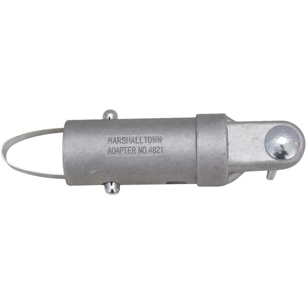 Side view of a MARSHALLTOWN push button handle adapter