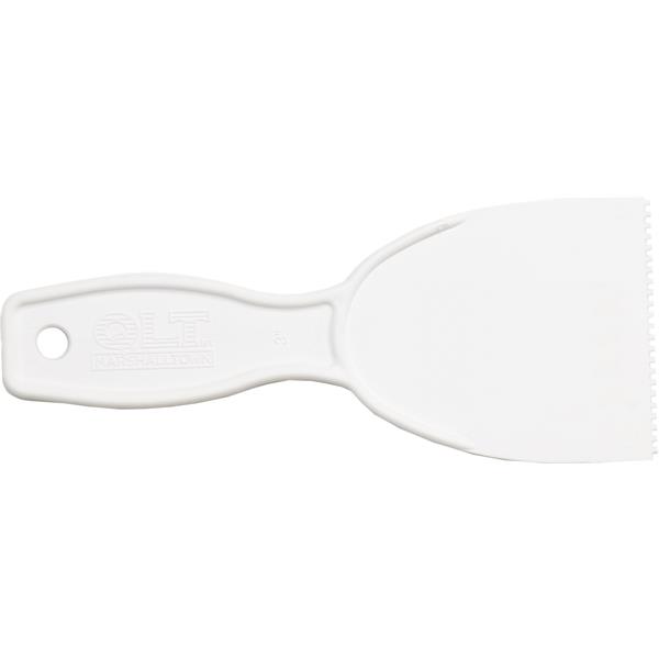 Side profile of a MARSHALLTOWN handled notched spreader
