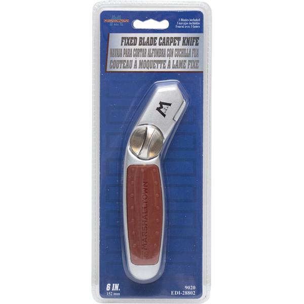 Packaging of a MARSHALLTOWN fixed blade carpet knife