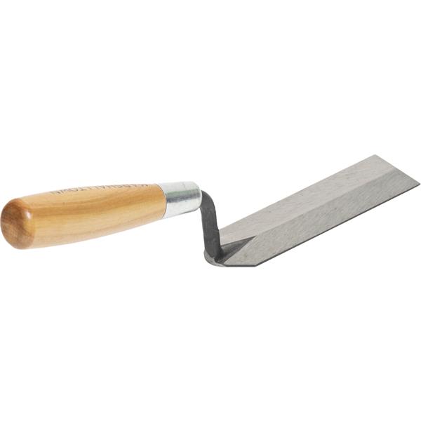 Side view of a MARSHALLTOWN archaeology margin trowel.
