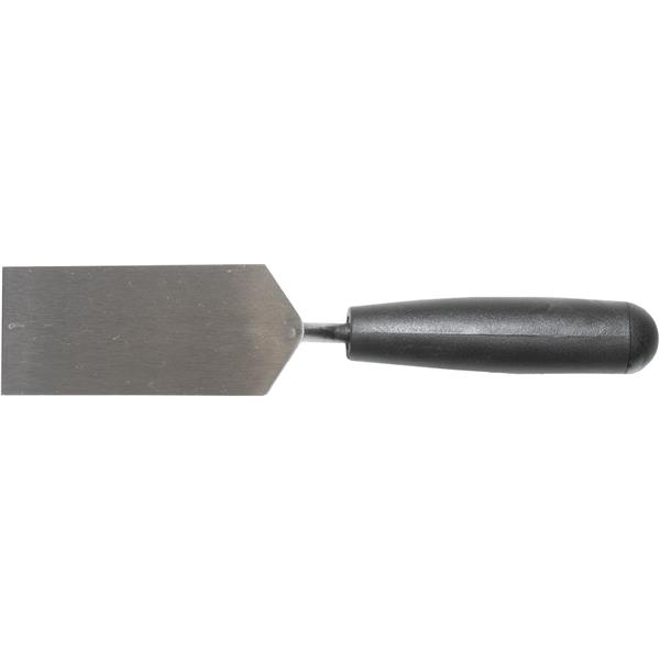 Top view of a MARSHALLTOWN QLT margin trowel handle and blade