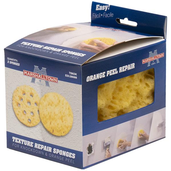 Box of MARSHALLTOWN texture repair sponges for wall finishes