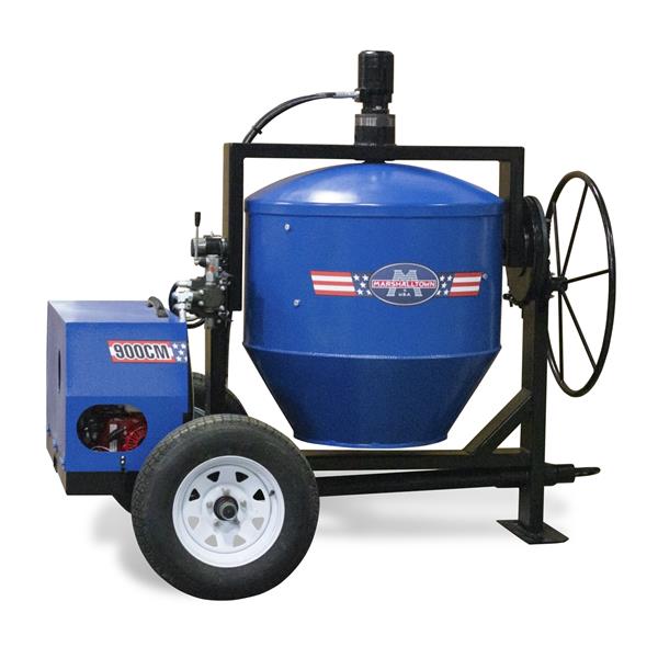 MARSHALLTOWN concrete mixer with wheel and stand