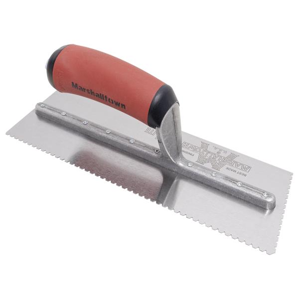 MARSHALLTOWN narrow notched trowel with handle