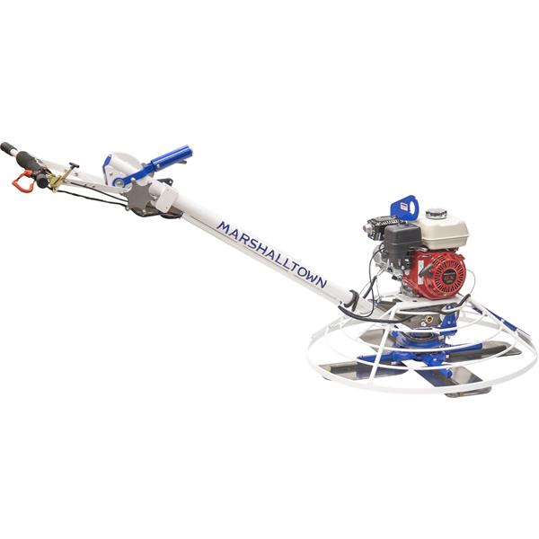 Side view of a MARSHALLTOWN power trowel