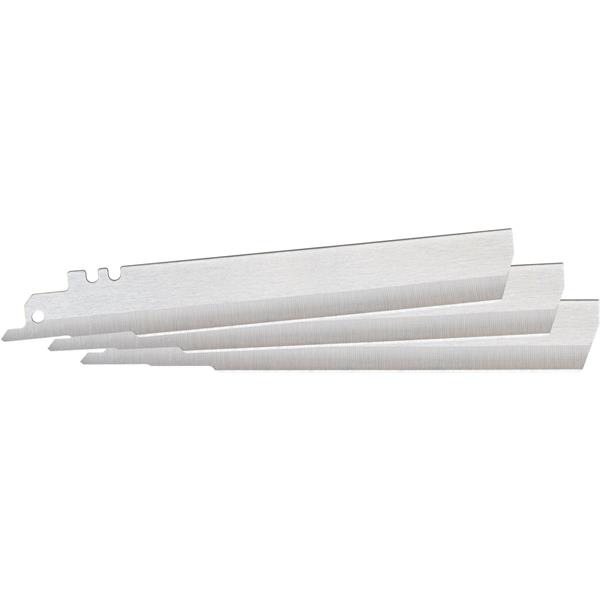 Three CenterFire insulation knife blades from BULLET TOOLS in a stack.