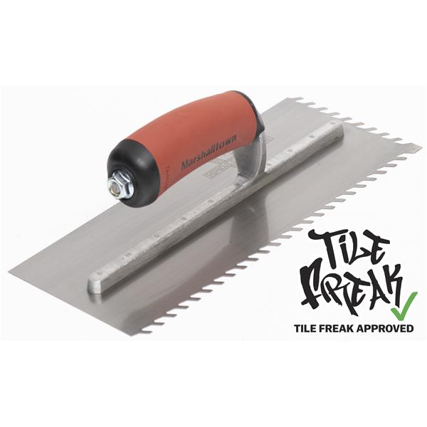 Marshalltown LayFlat Notched Trowel, Tile Freak approved