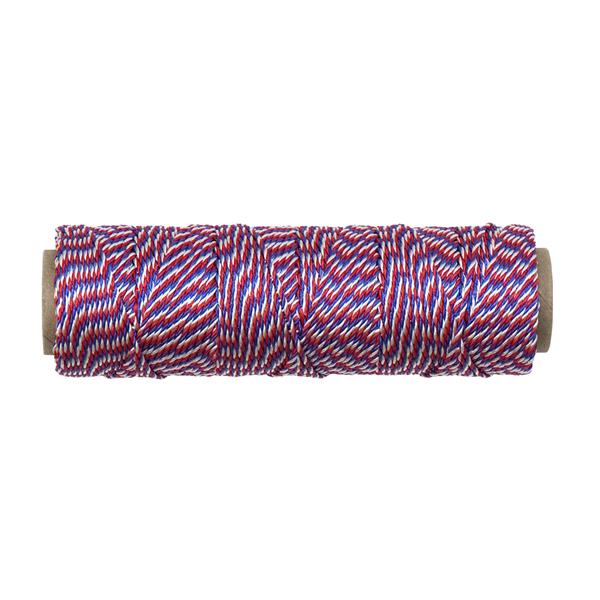 Roll of multi-colored twine for crafting or packaging