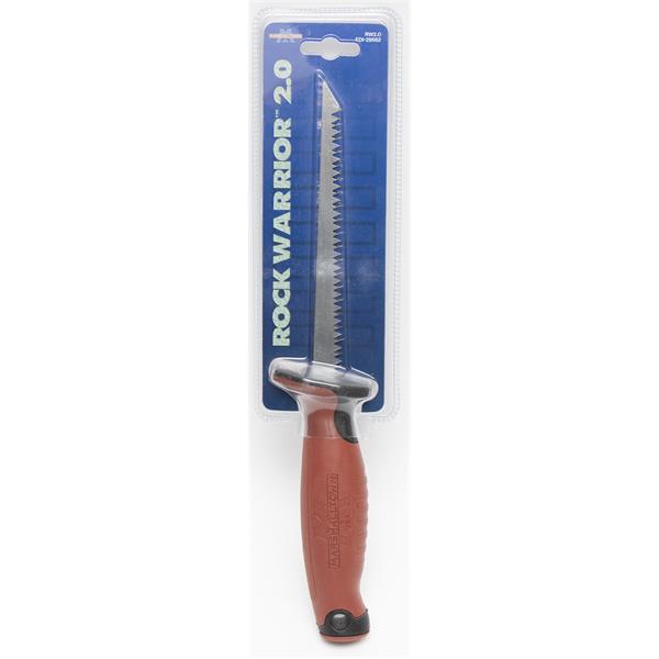 Packaged view of a MARSHALLTOWN RockWarrior™ 2.0 utility saw