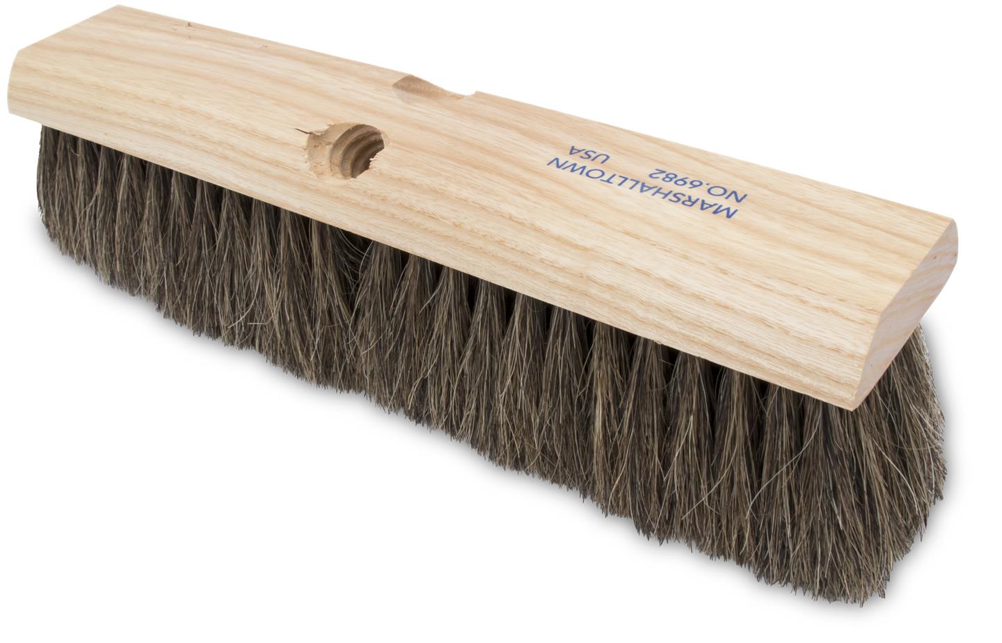 Marshalltown 24" Concrete Broom - Horsehair Bristles For Non-Slip Finishes