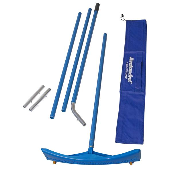 MARSHALLTOWN Big Rig Rake parts with carrying bag shown disassembled