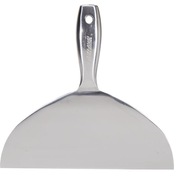 Front view of a WAL-BOARD TOOLS stainless steel handle tool
