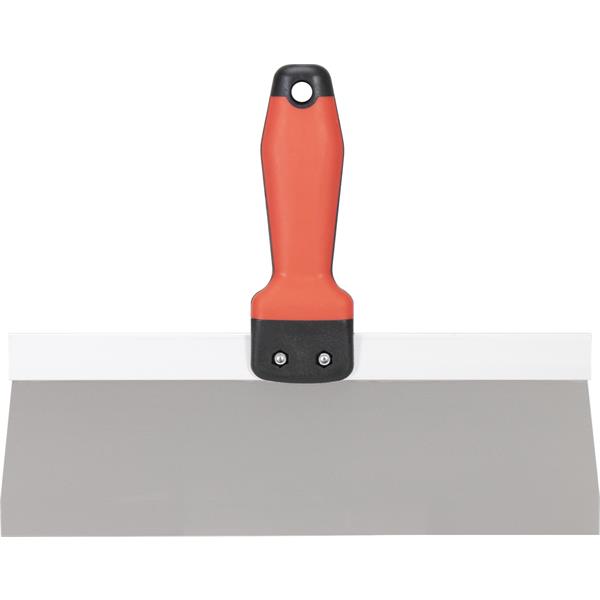 Front view of a MARSHALLTOWN soft grip taping knife