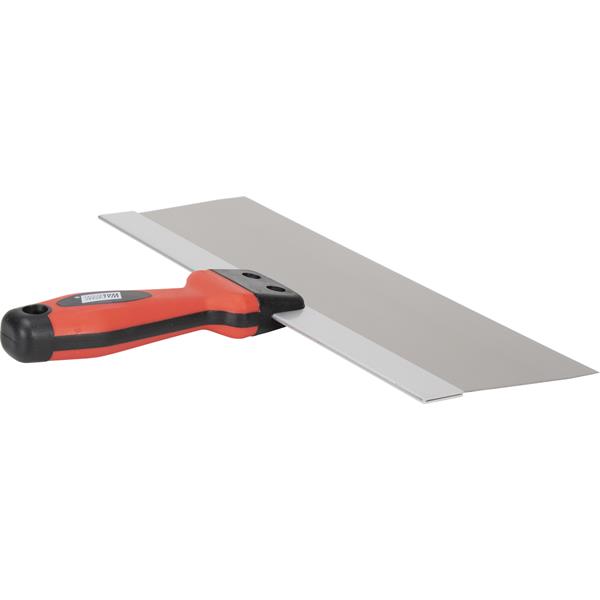 Side view of a MARSHALLTOWN soft grip taping knife