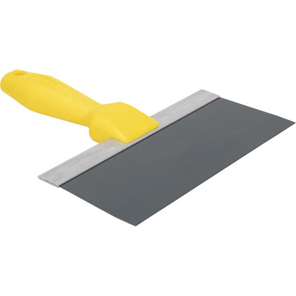 WAL-BOARD TOOLS yellow plastic handle taping knife front view