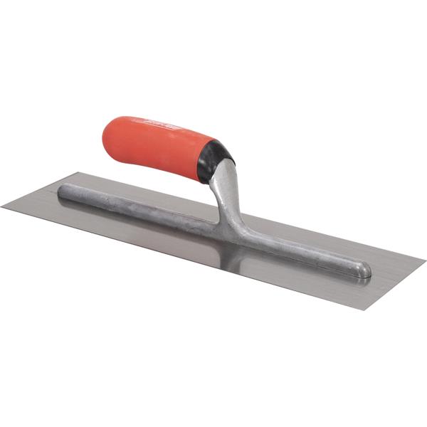 MARSHALLTOWN carbon steel finishing trowel with ergonomic handle