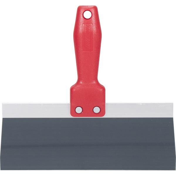 Front view of a MARSHALLTOWN Blue Steel Taping Knife