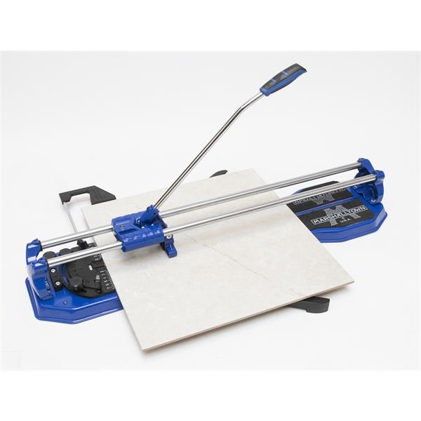 MARSHALLTOWN 24" Tile Cutter in use on a tile