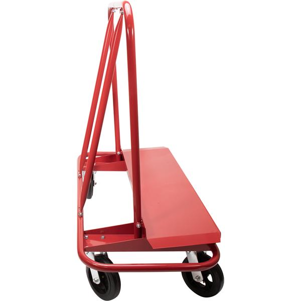 Side view of a MARSHALLTOWN drywall cart with wheels