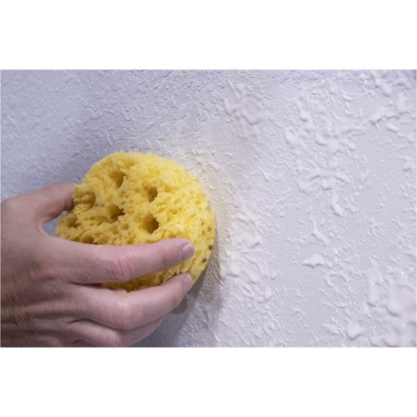 MARSHALLTOWN texture repair sponge used on a wall surface