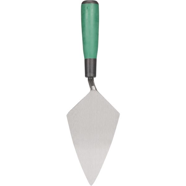 Front view of a BARWALT pointing trowel for masonry work