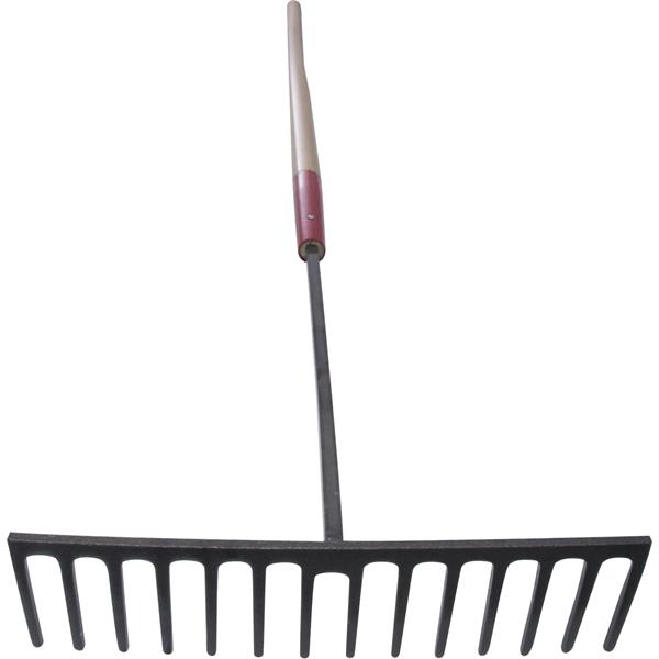 MARSHALLTOWN asphalt rake with wide head and long handle