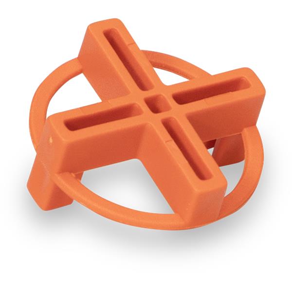 BARWALT Dual-Sided Tile Spacer with a cross design and circular backing.