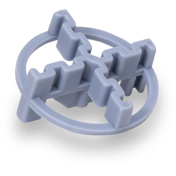 BARWALT Dual-Sided Tile Spacers with interlocking design and circular support frame.