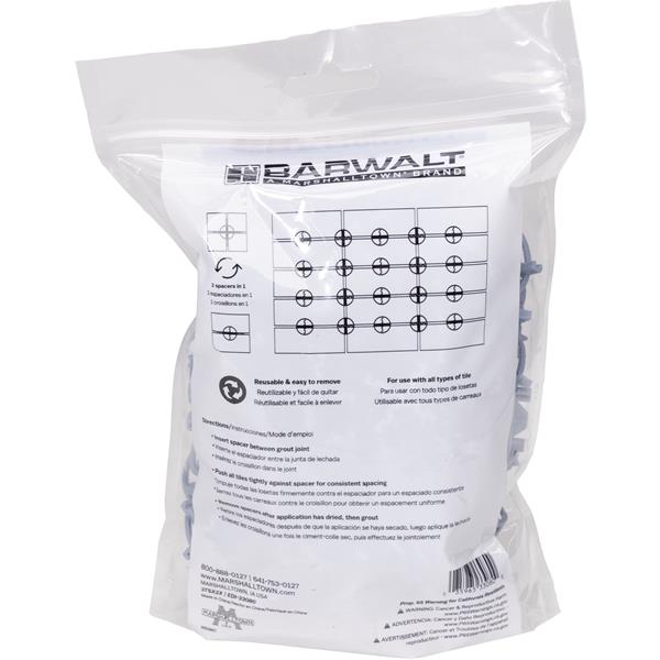 Package of BARWALT dual-sided tile spacers