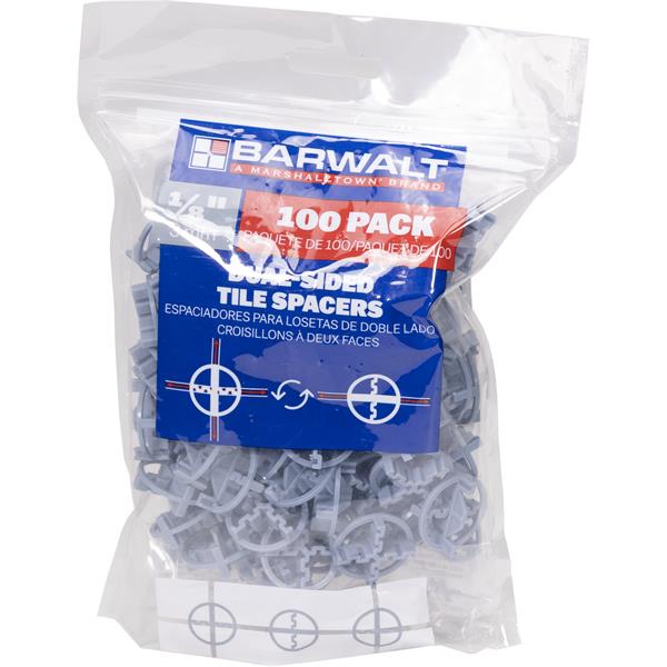 Pack of BARWALT dual-sided tile spacers