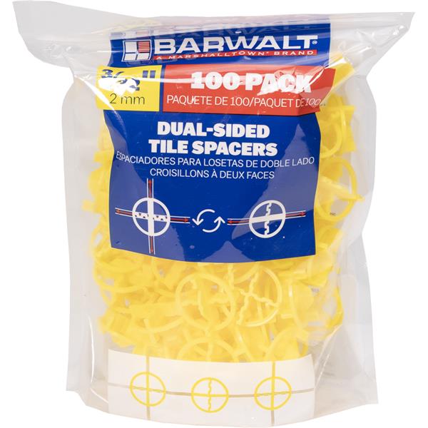 Pack of BARWALT dual-sided tile spacers