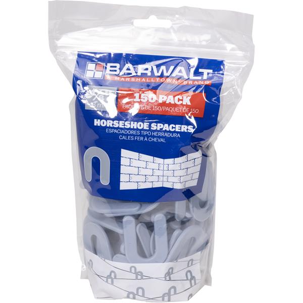 Pack of BARWALT horseshoe spacers for tiling projects