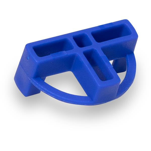 BARWALT Dual-Sided Tile Spacer in blue with a T-shaped design.