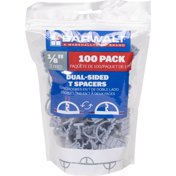 Pack of BARWALT dual-sided tile spacers for precise flooring installation