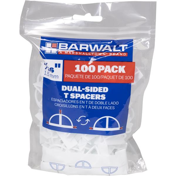 Barwalt dual-sided tile spacers pack