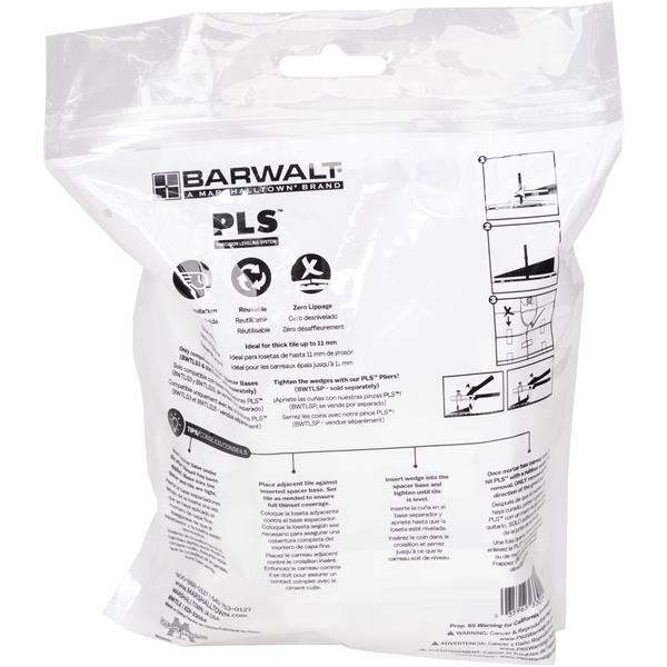 Barwalt PLS Tile Leveling System packaging for construction leveling.